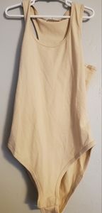 Cream body suit
